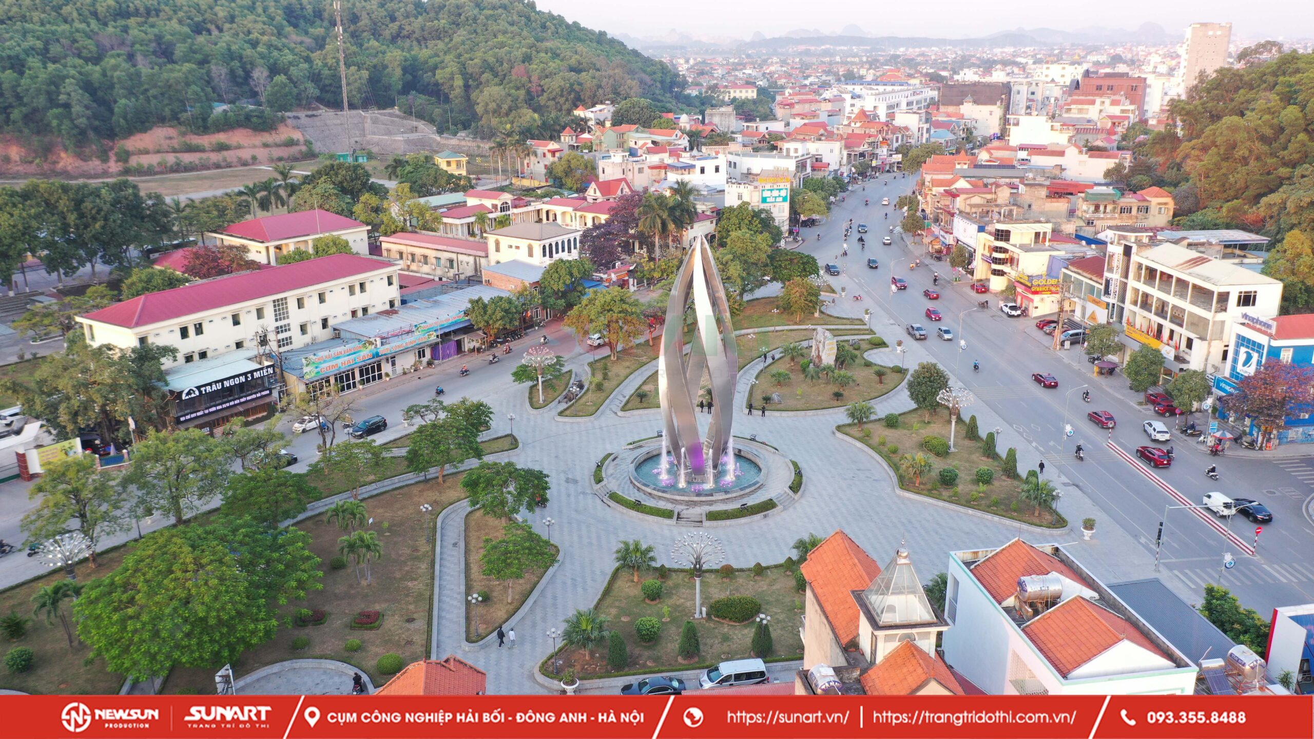 Ý nghĩa của công trình đài phun nước tại nút giao bùng binh