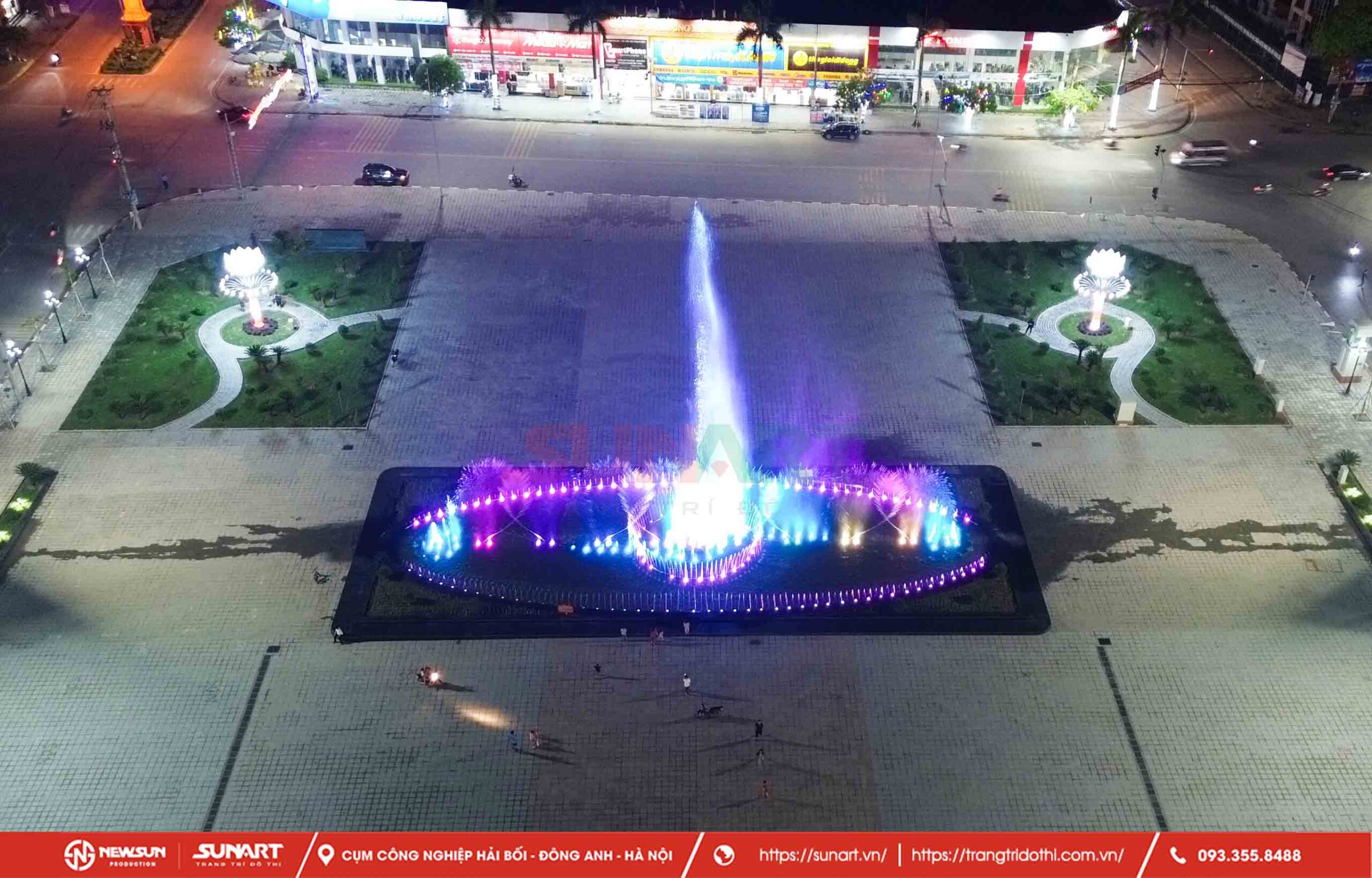 Nhạc nước âm đất tại khu đô thị