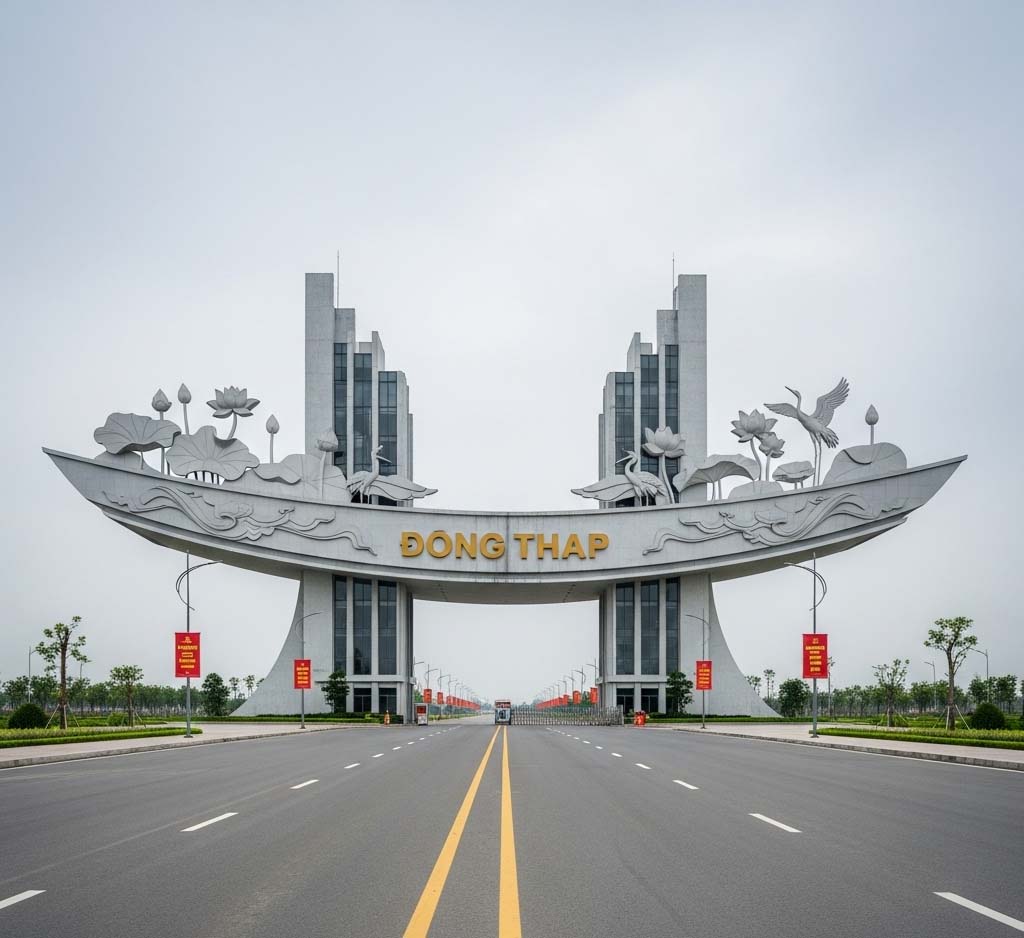 Cổng chào tỉnh Đồng Tháp