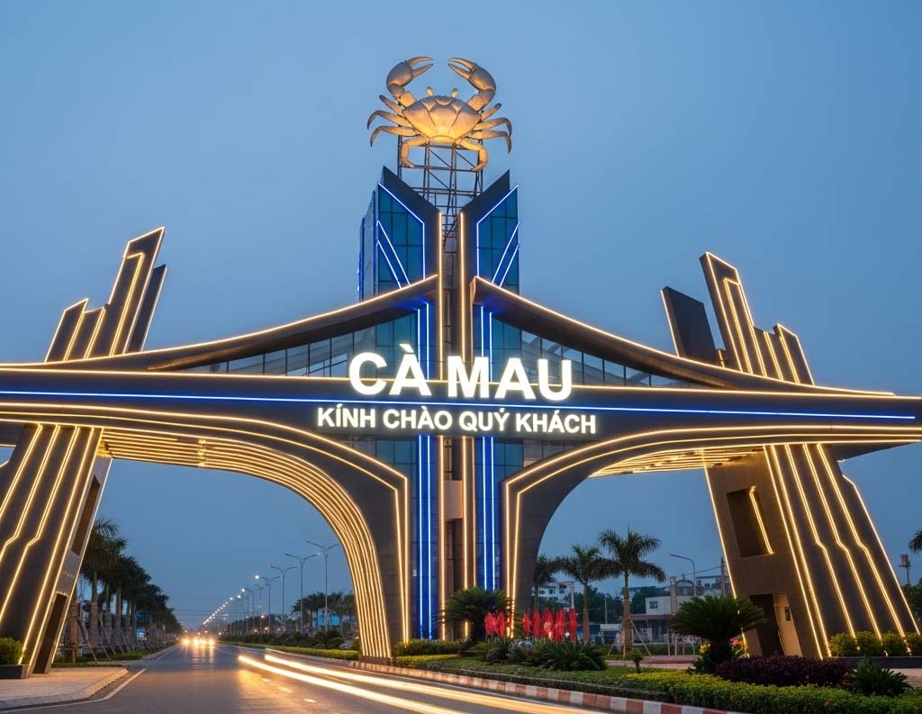 Cổng chào tỉnh Cà Mau là công trình gì?