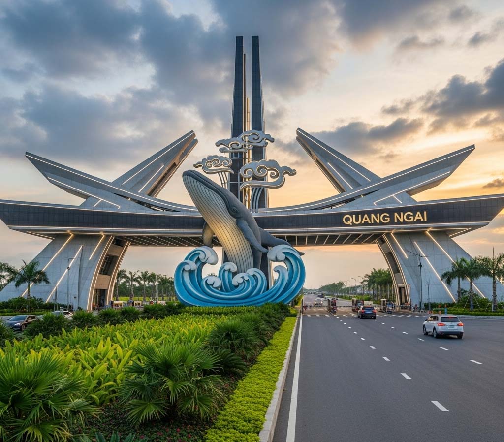 Cổng chào tỉnh Quảng Ngãi là công trình gì?