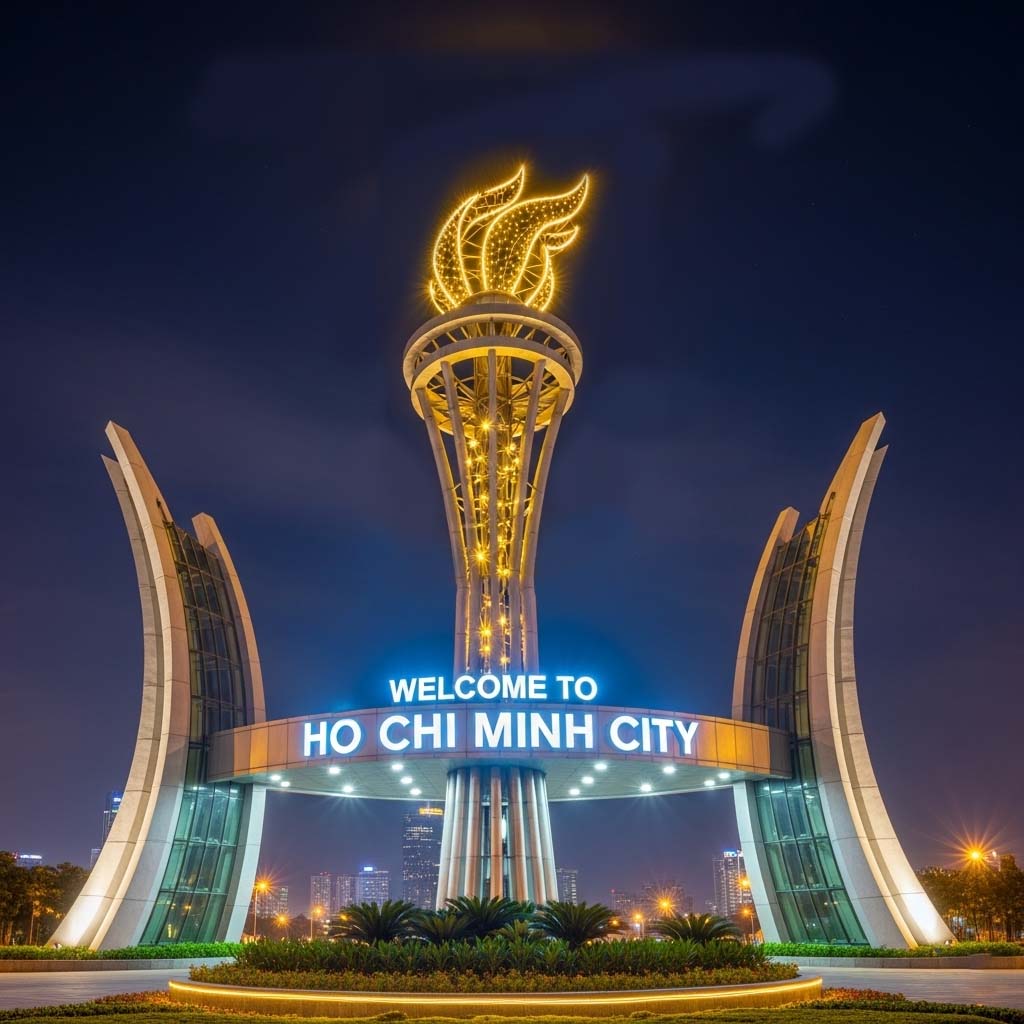 Cổng chào thành phố Hồ Chí Minh là công trình gì?