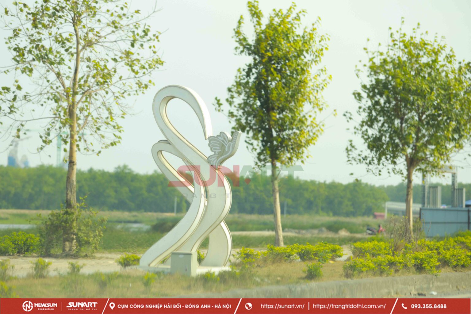 Đèn LED dây được ứng dụng để trang trí viền các biểu tượng nghệ thuật