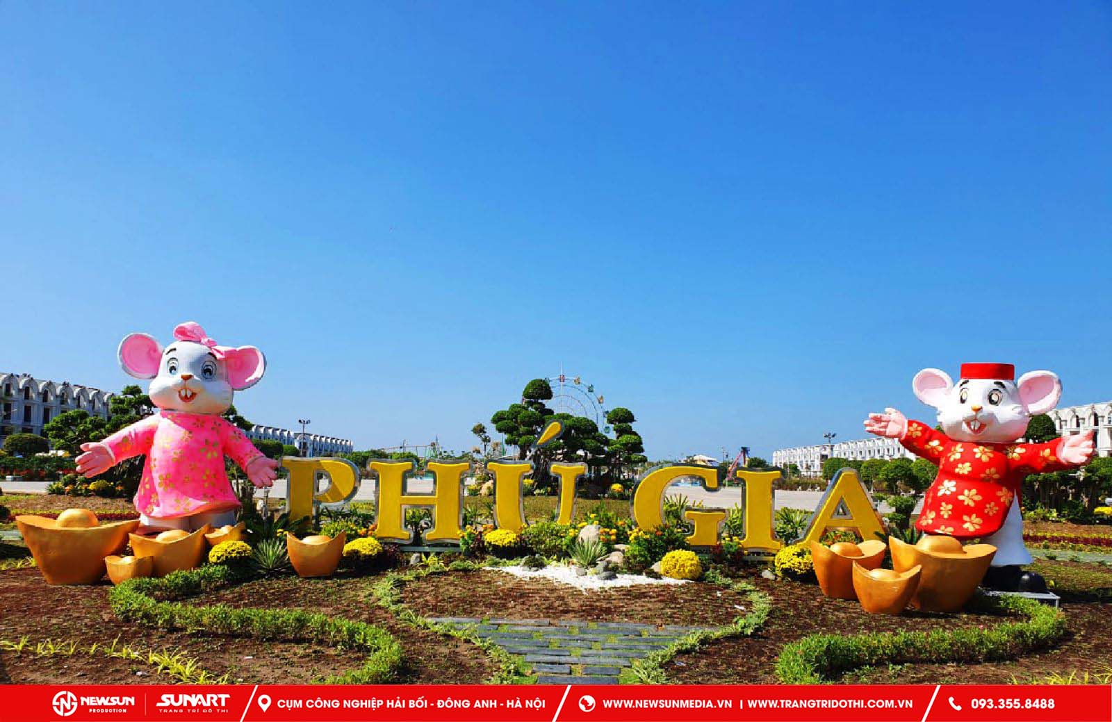 Sunart lắp đặt biểu tượng mô hình Composite tại công viên