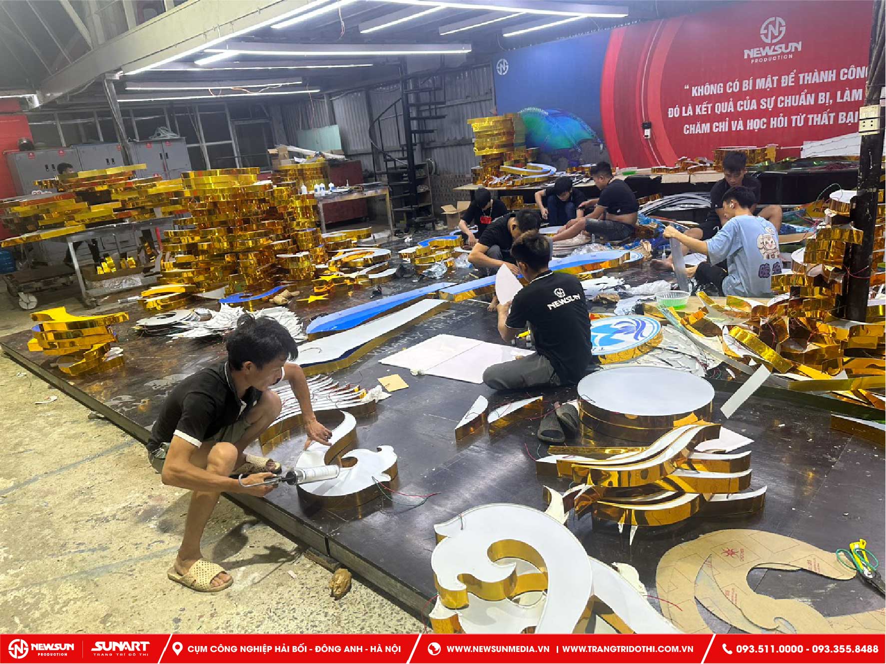 Công ty sunart thiết kế thi công lắp đặt hộp đèn Led trang trí đường phố