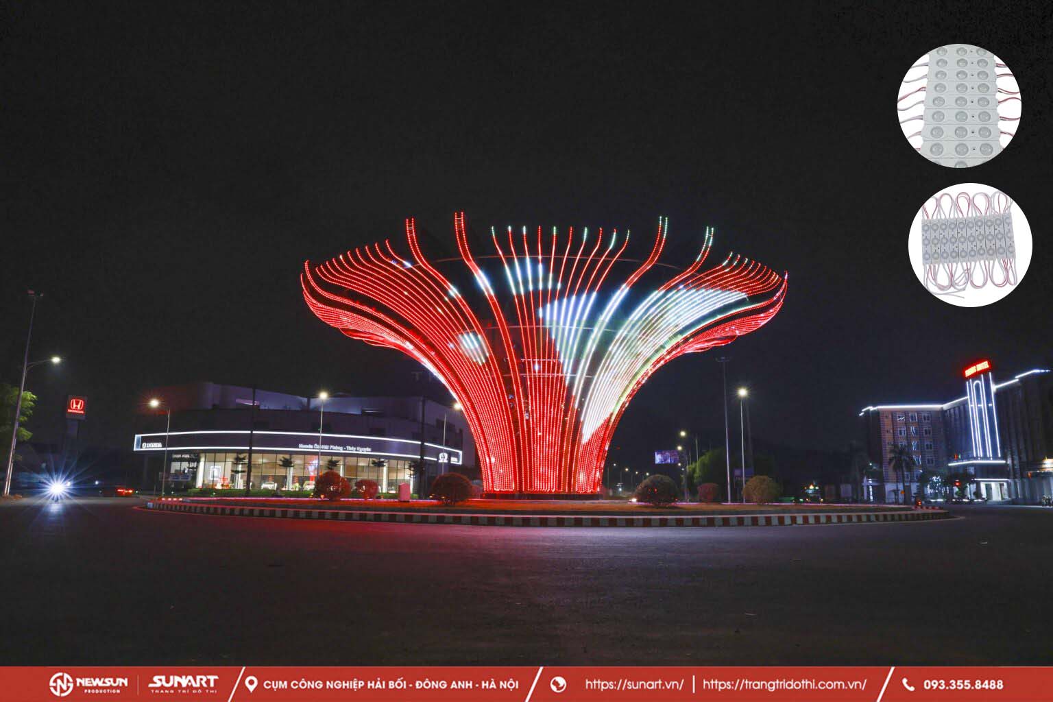 Đèn LED module trang trí bùng binh