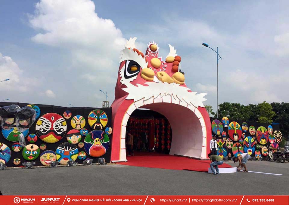 Dịch vụ thi công sản xuất cổng chào trung thu