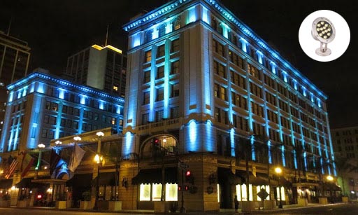 Công ty nhận thiết kế thi công lắp đặt đèn LED trang trí tòa nhà