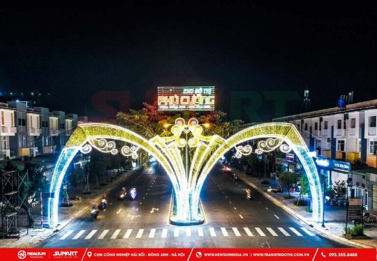 Đèn LED dây trang trí cổng chào