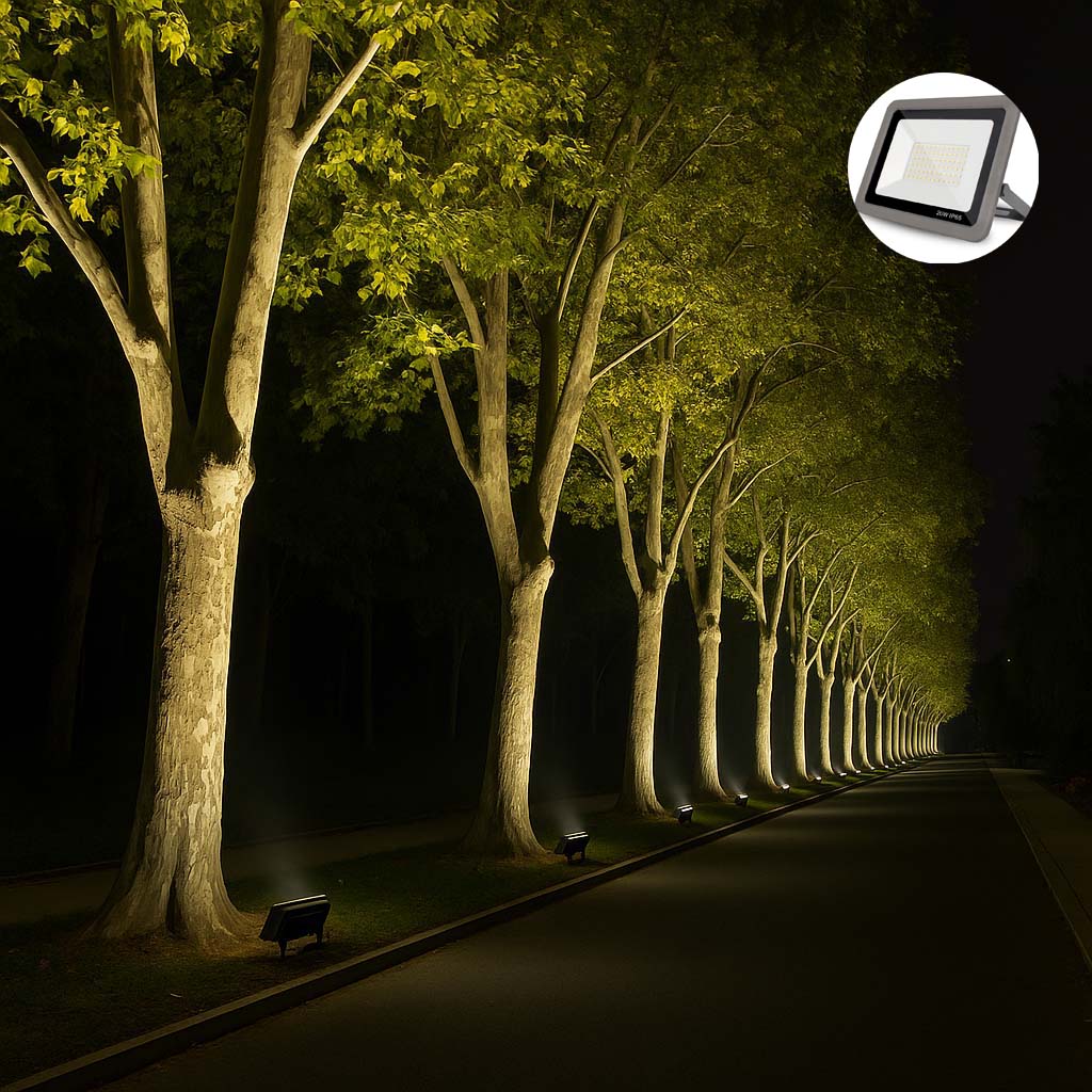 Đèn LED pha trang trí cây